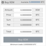 Cryptopia NEM order