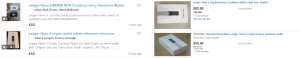 Gumtree and eBay Ledger listings