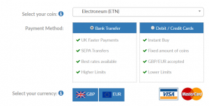 BC Bitcoin buy Electroneum