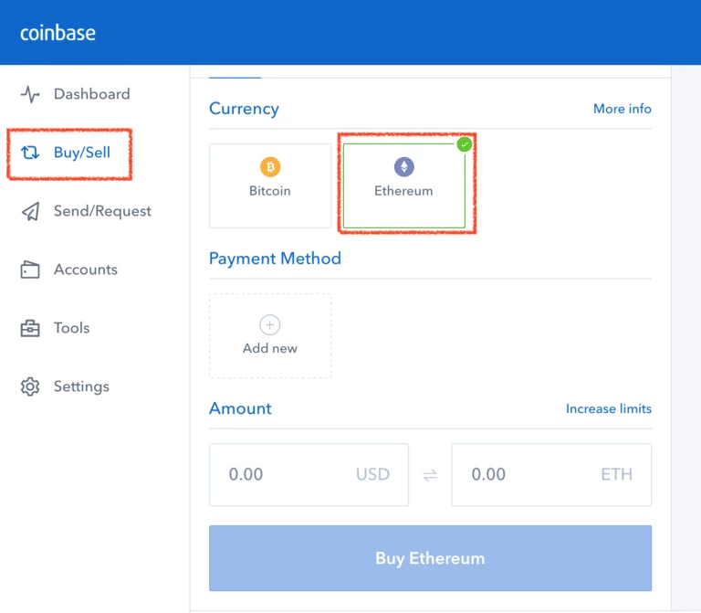 Coinbase has an easy interface, simplifying the process to buy cryptos in the UK