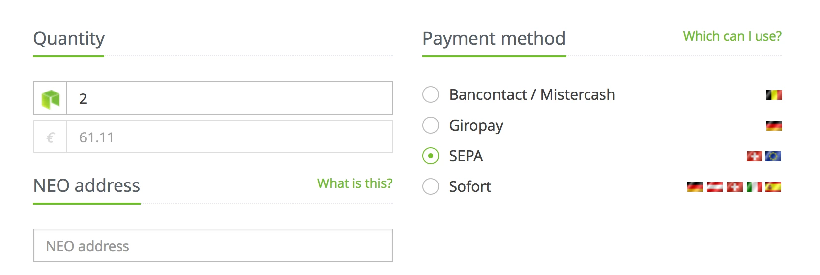 AnyCoinDirect interface