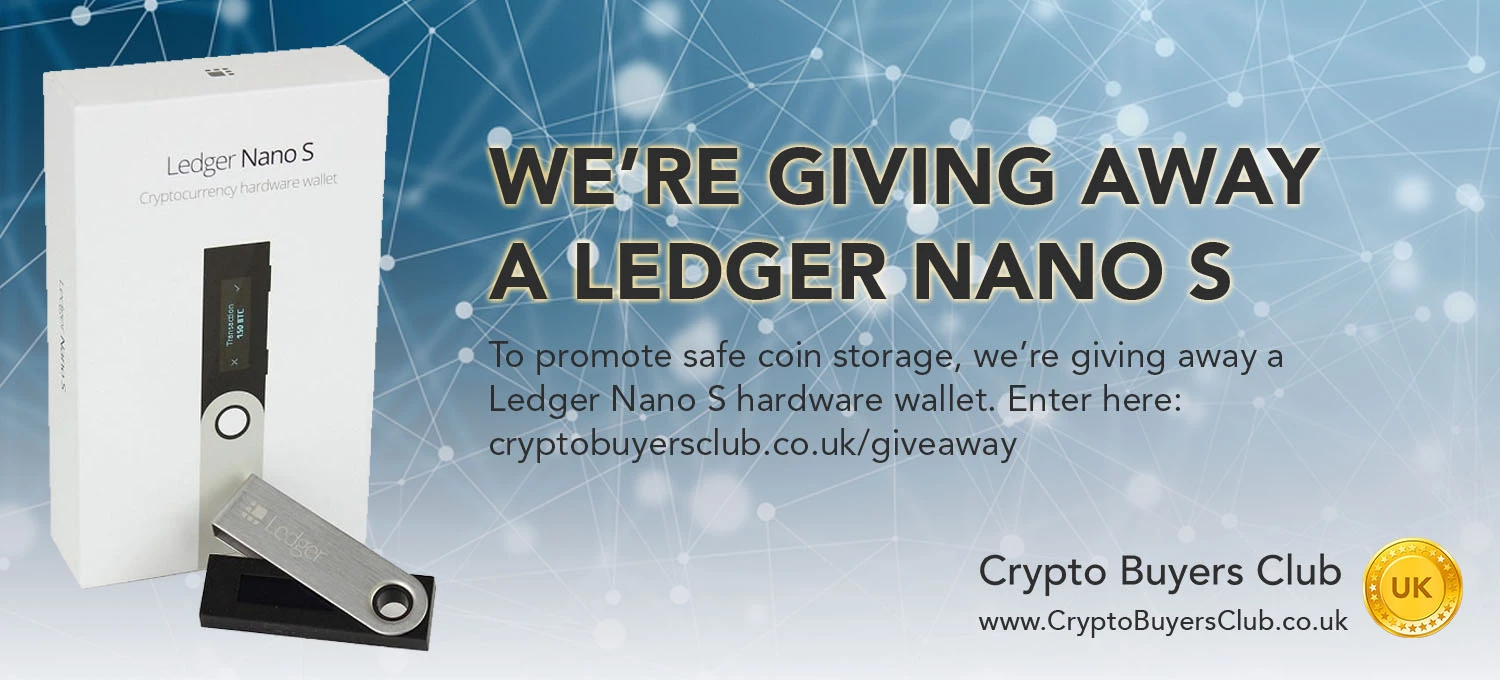 Ledger Nano S Giveaway Header Image