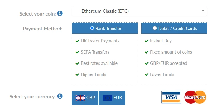 Buy Ethereum Classic (ETC) in the UK