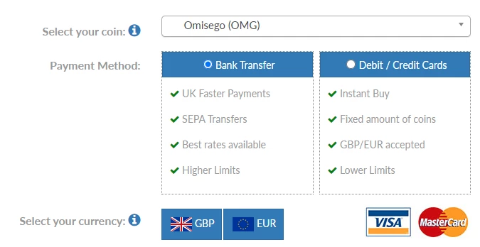 How to buy Omisego OMG UK