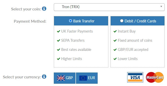 How to buy TRX in the UK